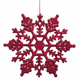 Northlight Seasonal 24ct. Berry Pink Glitter Snowflake Ornaments