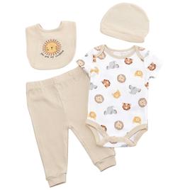 Baby Boy (NB-9M) Rene Rofe(R) Animal 4pc. Pants Set w/Hat
