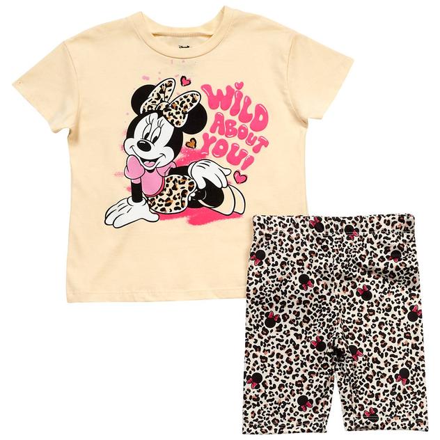 Toddler Girl Disney Minnie Mouse Wild About You Tee & Shorts Set