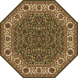 Tayse Sensation Ventura Octagonal Area Rug - Green