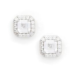 Gianni Argento Lab Created Sapphire Stud Earrings