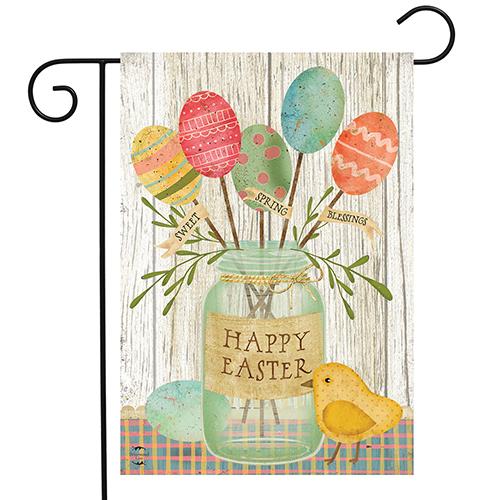Spring Egg Bouquet Easter Garden Flag