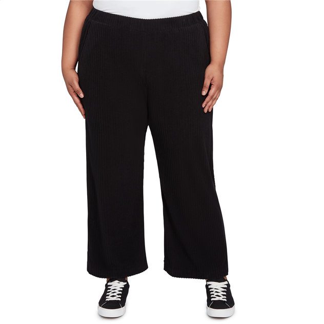 Plus Size Alfred Dunner Lake Champlain Rib Knit Ankle Pants