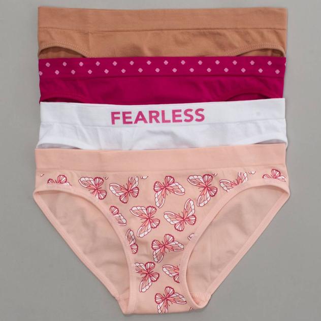Girls Sweet Princess 4pk. Butterfly Seamless Bikini Underwear