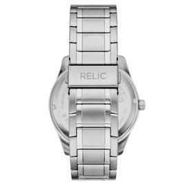 Mens RELIC by Fossil Silver-Tone Blue Sunray Dial Watch - ZR77344