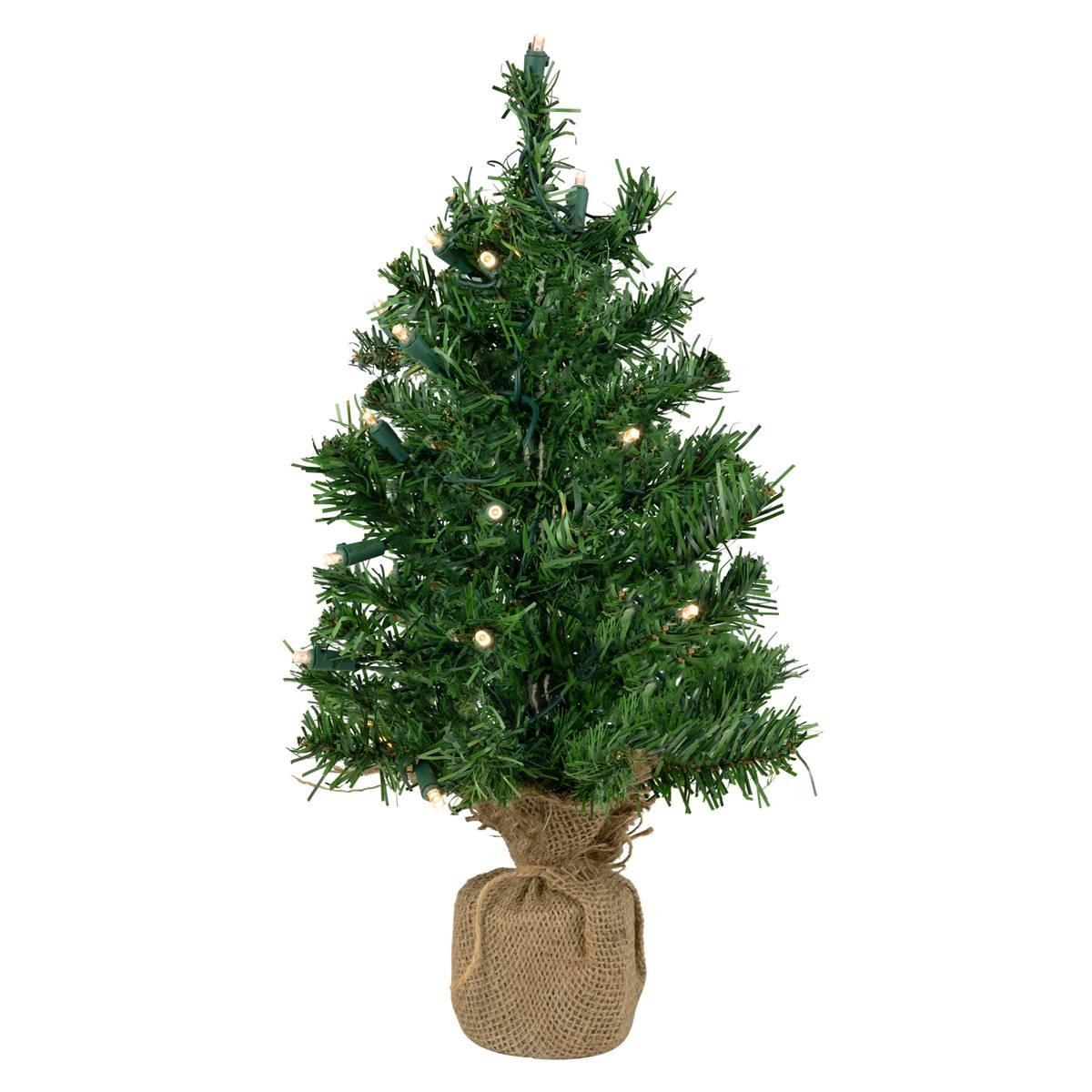 Northlight Seasonal 18in. Pre-Lit Pine Artificial Christmas Tree