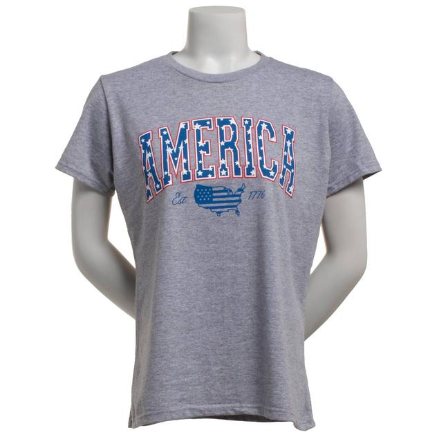 Womens Home of the Brave USA Tall Stars Tee