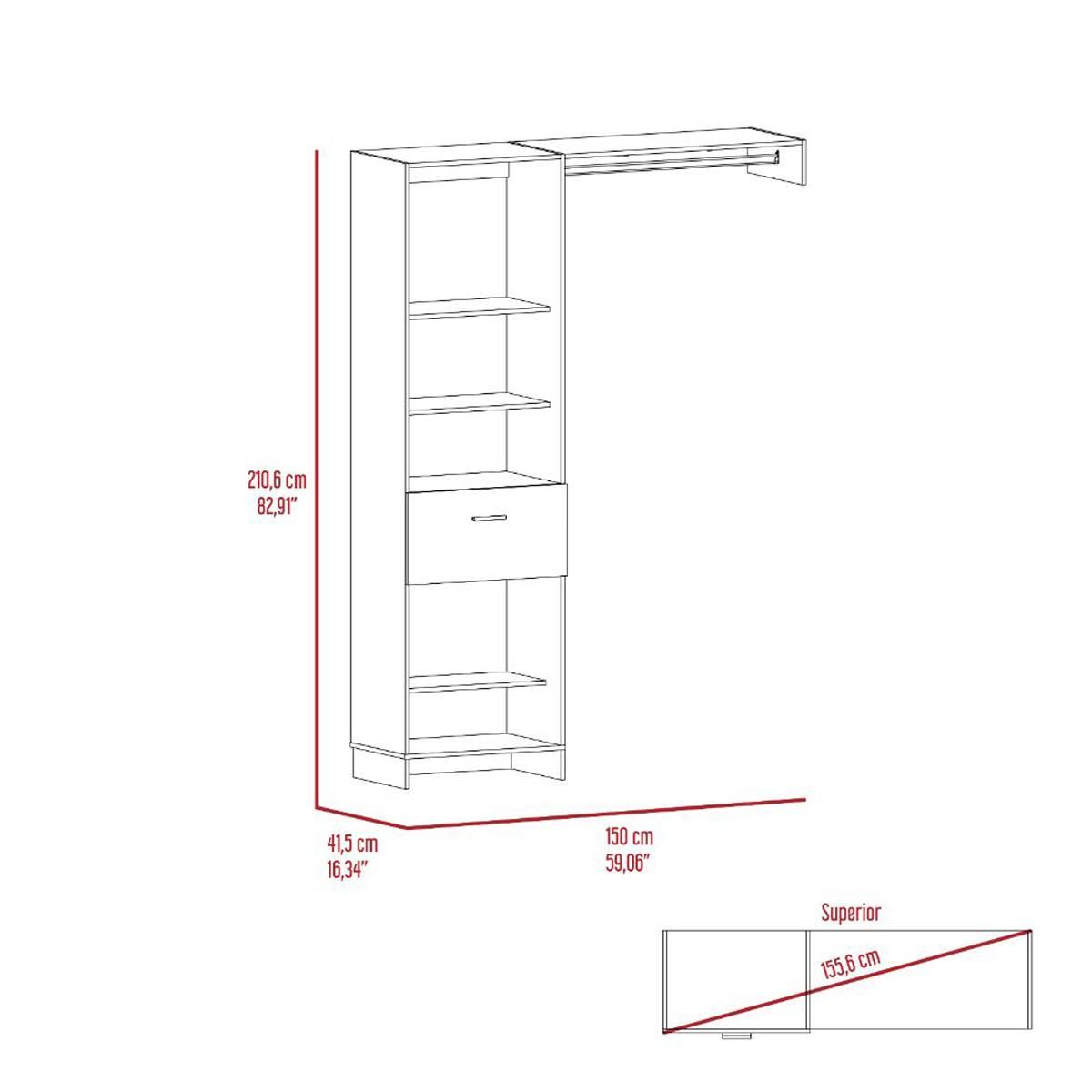 FM FURNITURE Hybrid Closet System