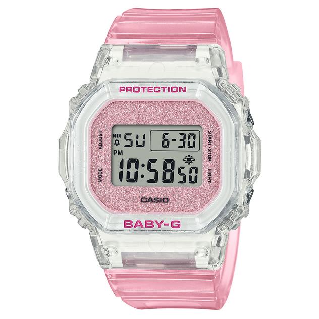 Womens Baby-G Pink Glitter Digital Watch - BGD565GC-4