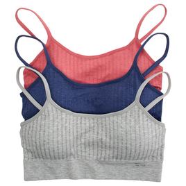Womens Nautica 3pk. Seamless Ribbed Bralettes - NT1013-3PKJ