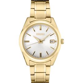 Mens Seiko Essentials Gold Stainless Steel Watch - SUR314