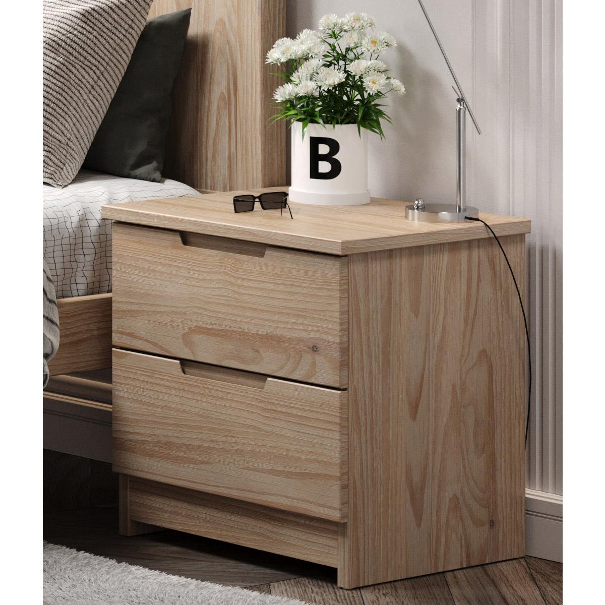 Dune 2 Drawer Nightstand