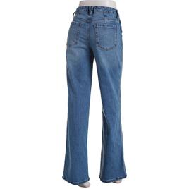 Juniors Celebrity Pink Mid Rise Curvy Wide Leg Baggy Pants