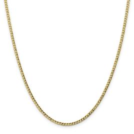 Unisex Gold Classics(tm) 10kt. Gold 2.5mm 24in. Chain Necklace