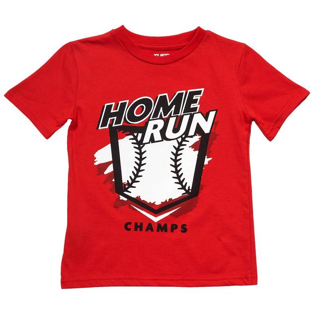 Boys (4-7) Home Run Short Sleeve Graphic Tee