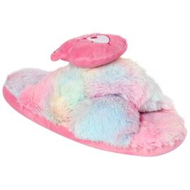 Womens Care Bears Faux Fur with  Plush Head Slippers