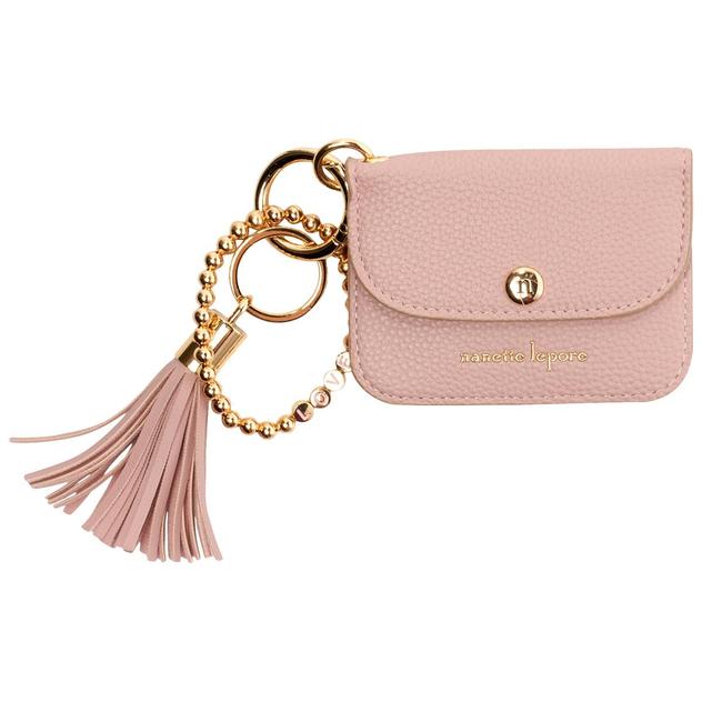 Womens Nanette Lepore Tia Bracelet Card Case Wristlet Demure Pink