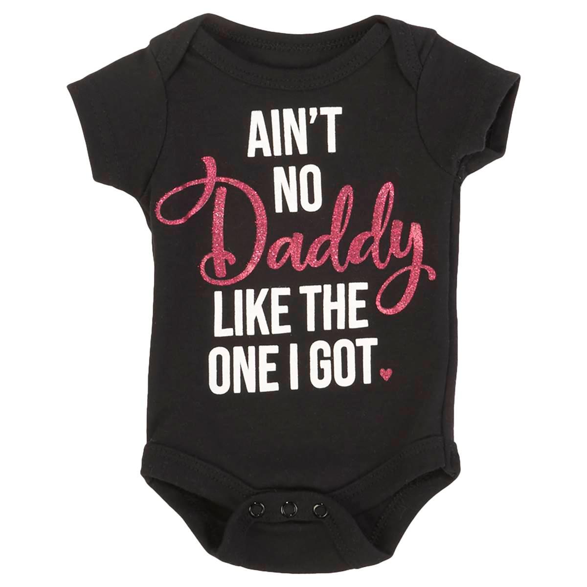 Baby Girl (NB-12M) Babies with Attitude Aint No Daddy Bodysuit