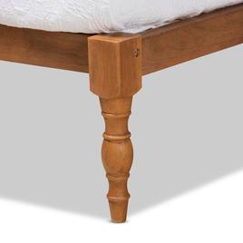 Baxton Studio Iseline Walnut Brown Wood Twin Platform Bed Frame