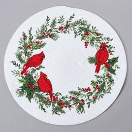 Kay Dee Winter Cardinal Braided Placemat