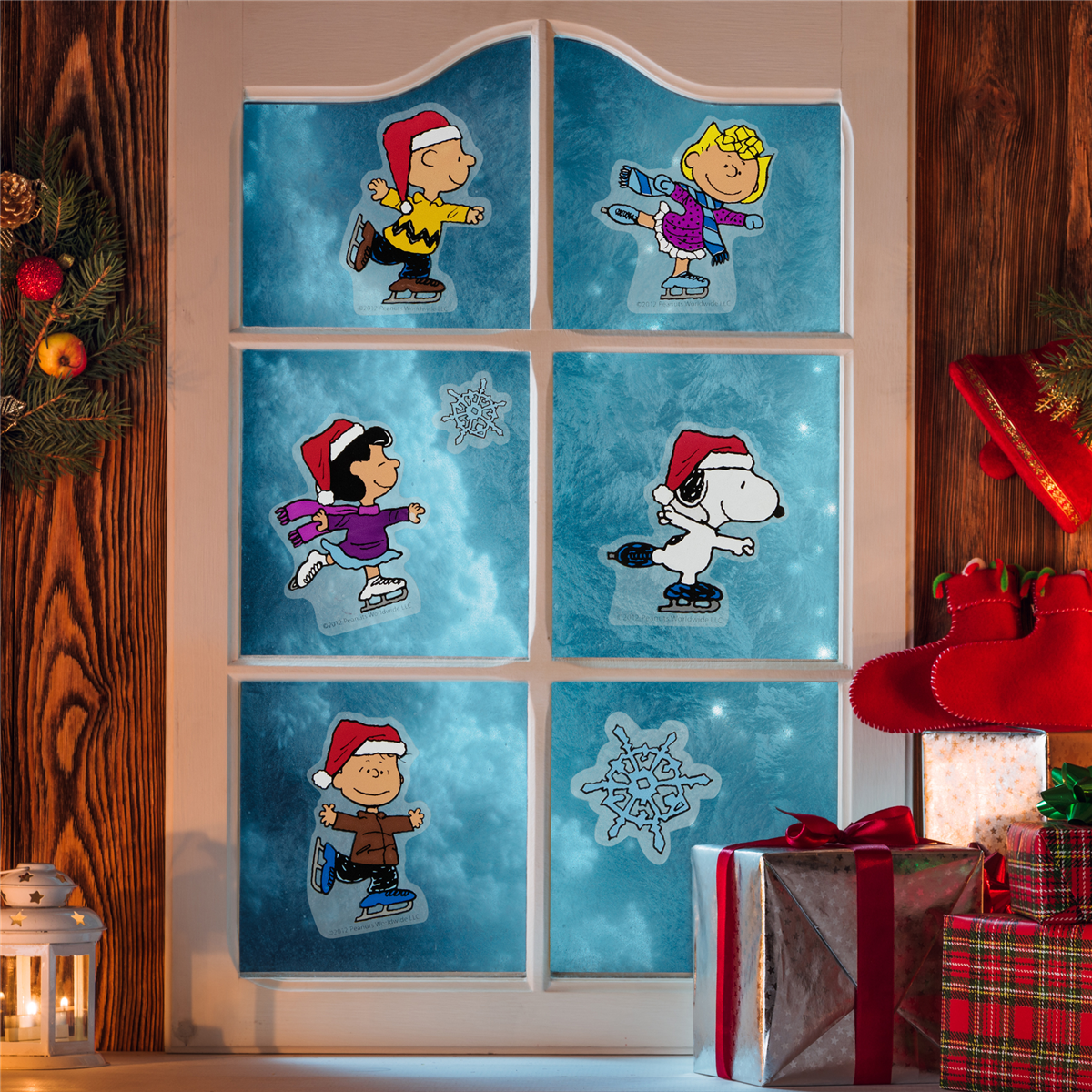 Northlight 8pc. Peanuts Christmas Nativity Window Cling Décor