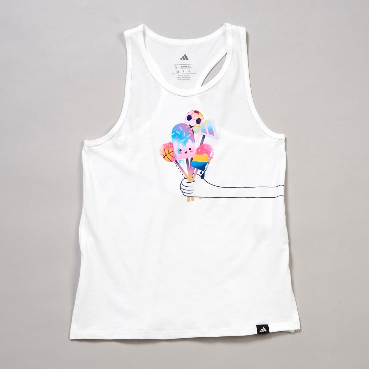 Girls (7-16) adidas(R) Racer Back Popsicle Tank