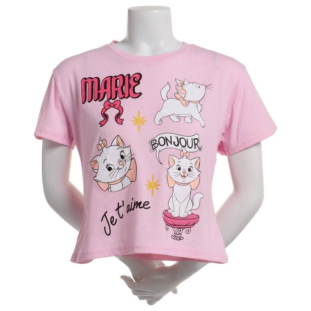 Juniors Freeze Marie Cropped Graphic Tee