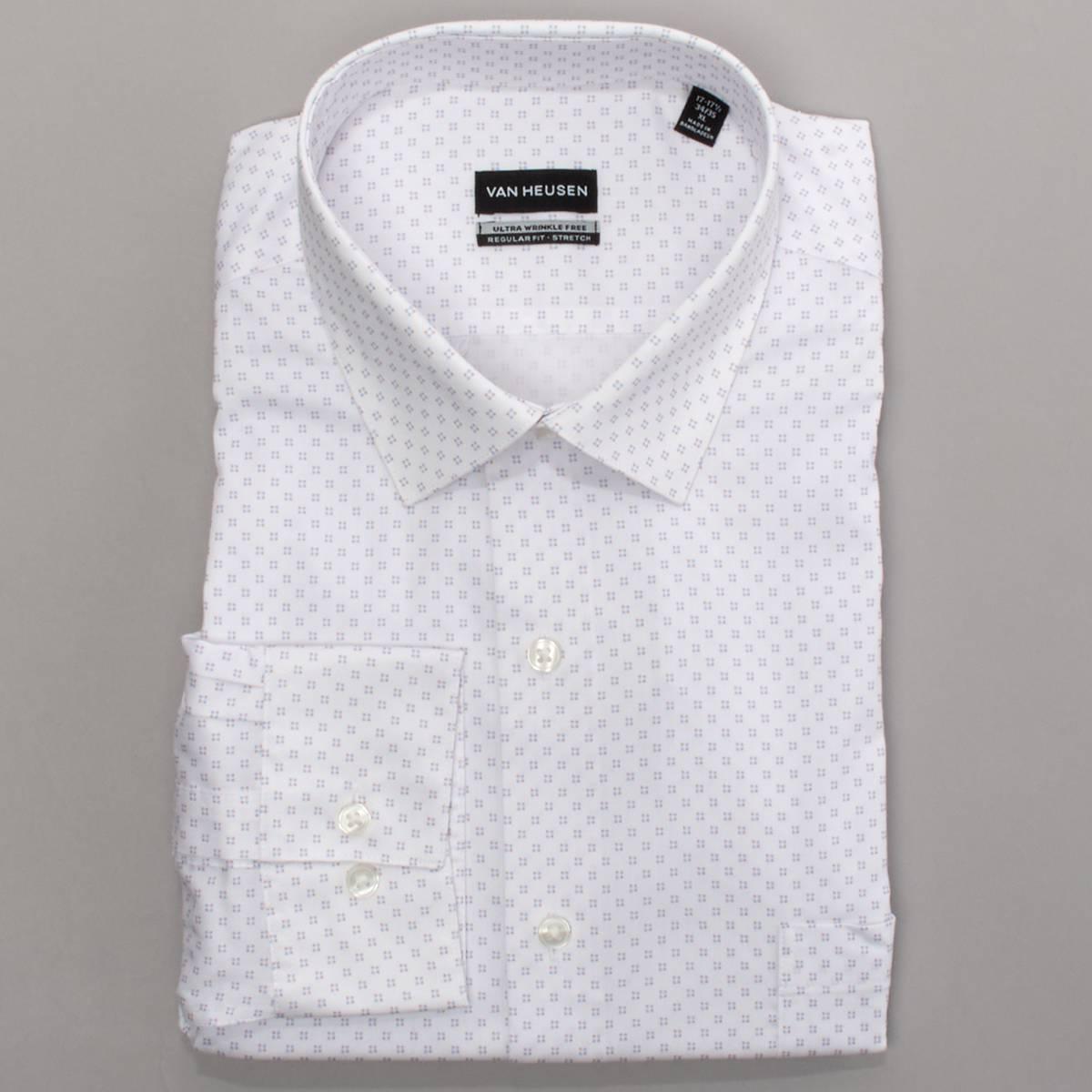 Mens Van Heusen(R) Regular Fit Stretch Dress Shirt - Peach/Blue