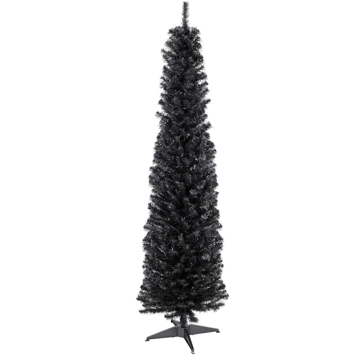 Northlight 6ft Charcoal Iridescent Slim Artificial Halloween Tree