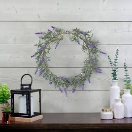 Northlight Seasonal Pre-Lit Battery Operated Lavender Wreath