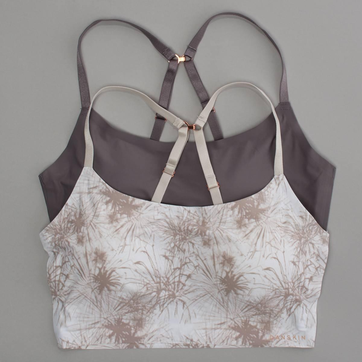 Womens Danskin 2pk. Abstract Racerback Bras - DS4003-2PKA