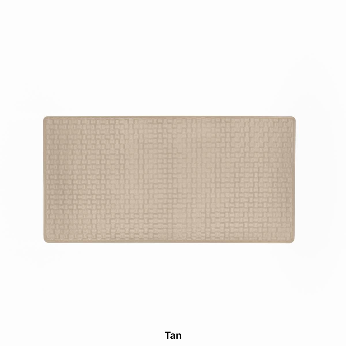Achim Woven-Embossed Faux-Leather Anti-Fatigue Mat