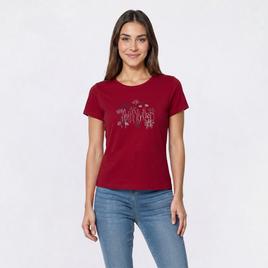 Petite Architect(R) Short Sleeve City Fireworks Slub Tee