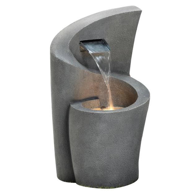 Resin Curve Shaped LED Fountain