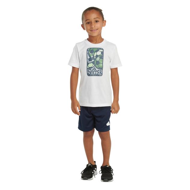 Boys (4-7) adidas® Short Sleeve Soccer Top & Solid Shorts Set