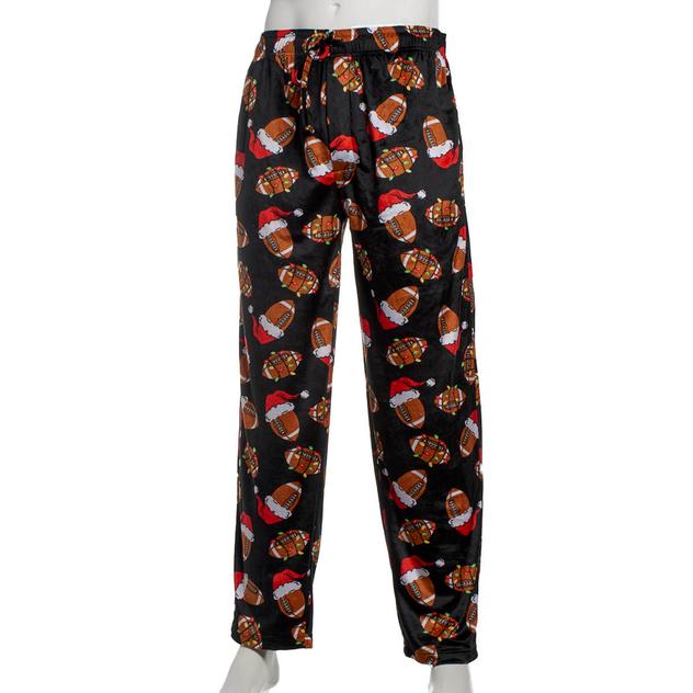 Mens Preswick & Moore® Christmas Football Silky Pajama Pants