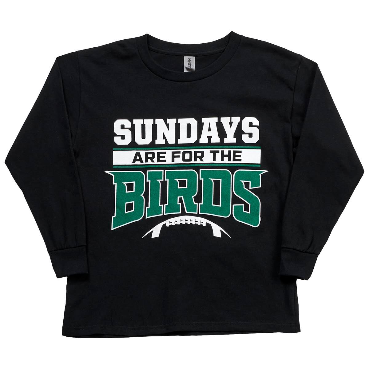 Boys (8-20) Sundays Are For The Birds Tailgate Tee - Black