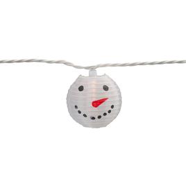 Northlight Seasonal 10ct. Snowman Paper Lantern Christmas Lights