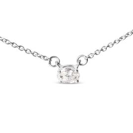 Haus of Brilliance 1/4ctw. Lab Grown Diamond East West Pendant
