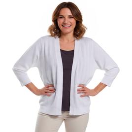 Womens 89th & Madison 3/4 Sleeve Solid Shrug