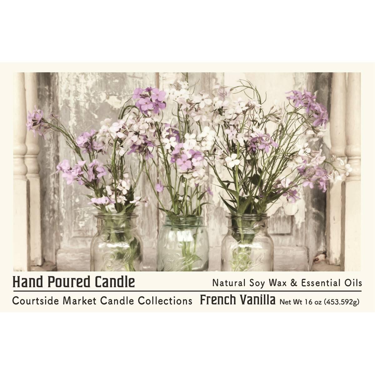 Courtside Market® From the Garden 16oz. French Vanilla Jar Candle