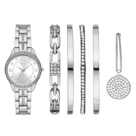 Womens Folio Silver-Tone Bracelet Watch & Gift Set - FMDFL2047