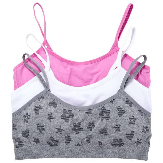 Girls Limited Too™ 3pk. Seamless Solid/Marled Print Bralettes