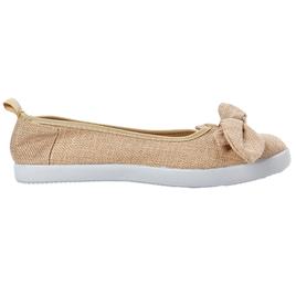 Womens Take A Walk Bow Skimmer Twin Gore Slip-Ons