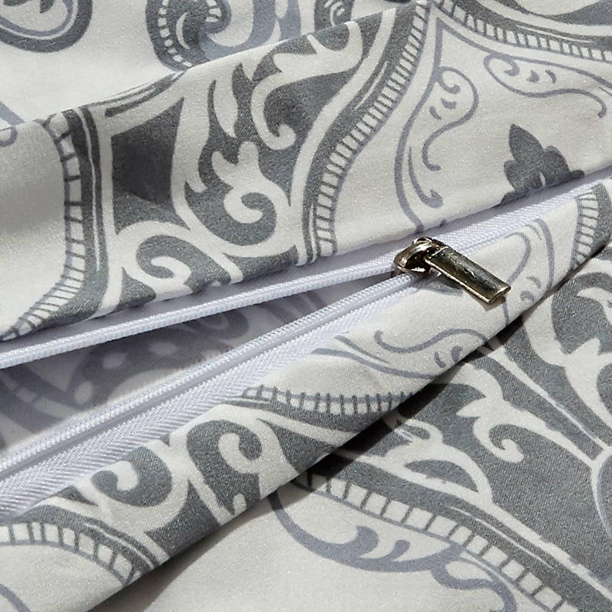 Bibb Home 1800 Series Damask 3pc. Duvet Cover Set