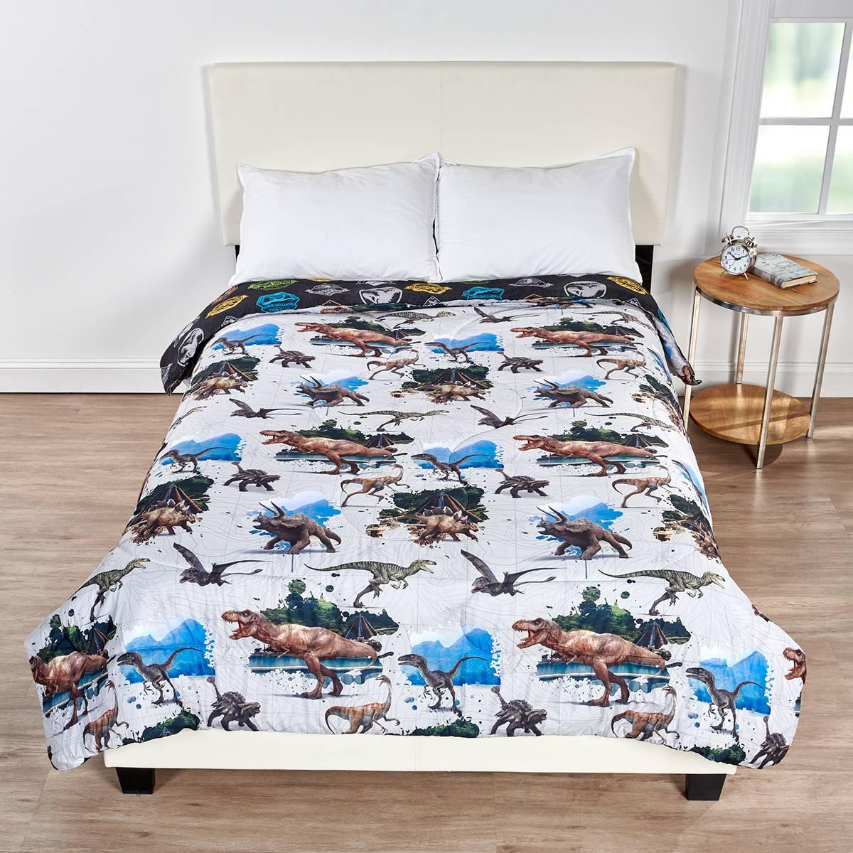 Jurassic World Charts & Graphs Reversible Comforter Set