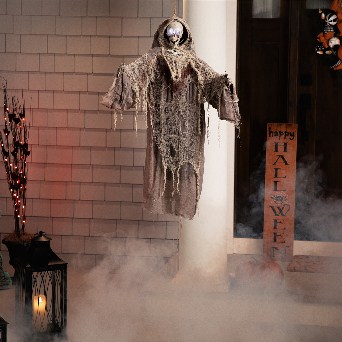 Northlight Touch Activated Hanging Death Reaper Halloween Decor