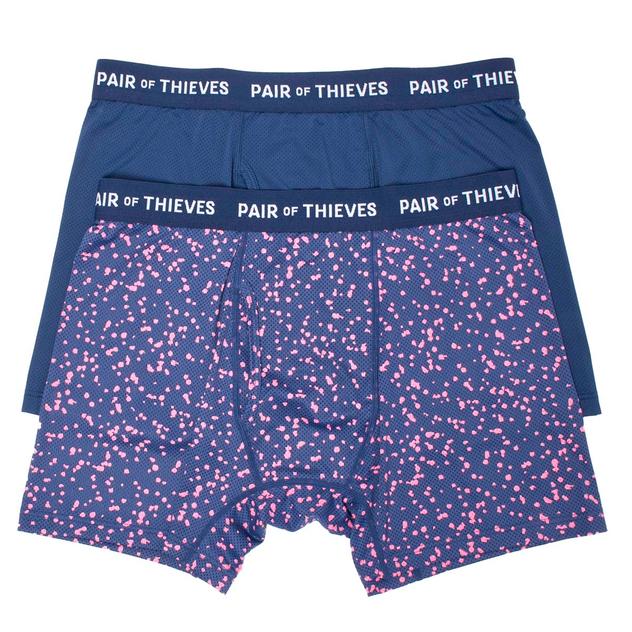 Mens Pair of Thieves 2pk. Pink Dot Super Fit Boxer Briefs