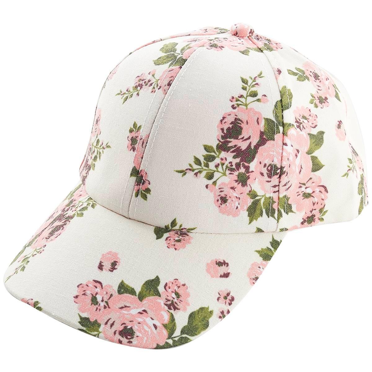 Womens Madd Hatter All Over Floral Baseball Cap