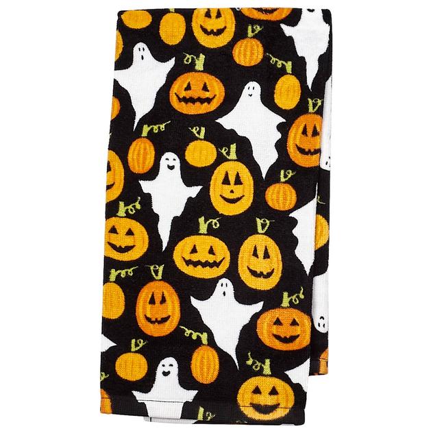 Ritz Jack O' Lantern Ghost Party Kitchen Towel